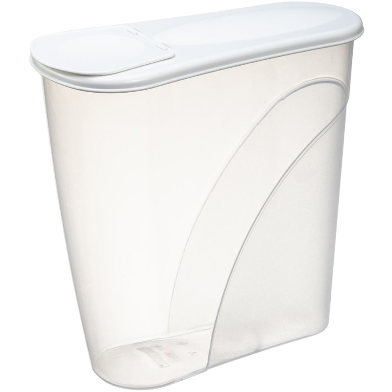 Plast Team Boîte de rangement Marguerite, 2,6 litre, blanc, couvercle coulissant